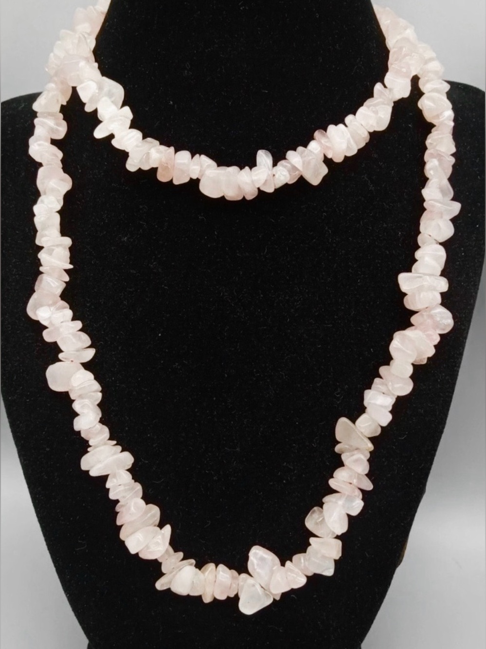 Delicate Rose Quartz Chip Necklace - Soft Pink Women's Jewelry